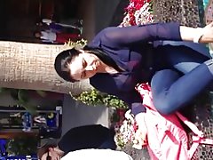 Гарачай ифом ў празрыстая блузка